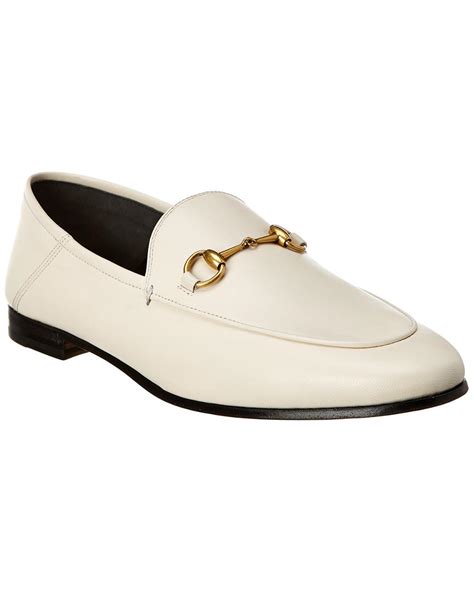 white gucci loafers|gucci white loafers women.